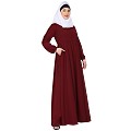 Umbrella cut abaya- Maroon